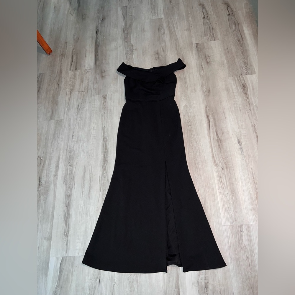 Black off the shoulder dress